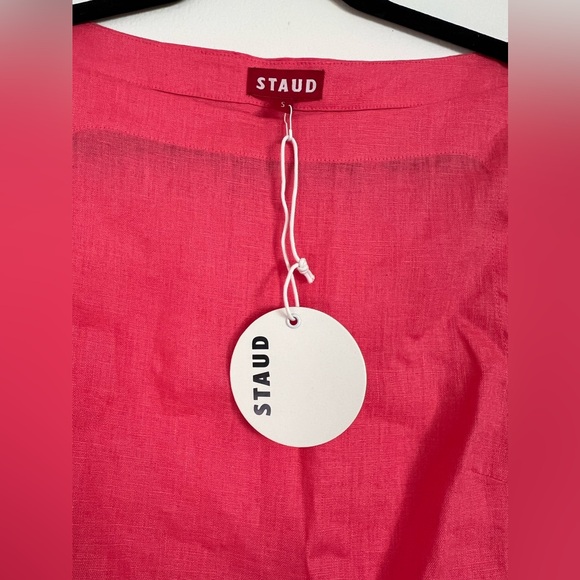 NWT Staud Raphael Top Coral Paradise Pearl Pink Size Small - Picture 2 of 6